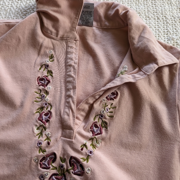 VTG y2k Ellemenno Shirt Women's/Teen Medium Short Sleeve 90’s USA Embroidered - Picture 8 of 8